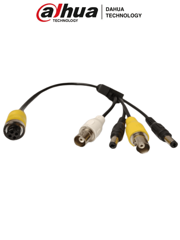 DAHUA MC-AM4-BNCFx2DC5.5Mx2 - Cable Adaptador con Conector Tipo Aviación a BNC/ Para Conectar Cámaras con Conector BNC a XVRs Dahua/ DAHUA MC-AM4-BNCFx2DC5.5Mx2 - Cable Adaptador con Conector Tipo Aviación a BNC/ Para Conectar Cámaras con Conector BNC a XVRs Dahua/
